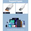 Flat Plugs Surge Protectors Power Strips 9Outlets 3USB/2 USB C Port Wall Mountable Design For Home Office Dorm Essential