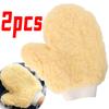 1/2pcs Multifunction Car Wash Glove Coral Mitt Soft Anti-scratch for Auto Wash Thick Cleaning Glove Car Wax Detailing Brush