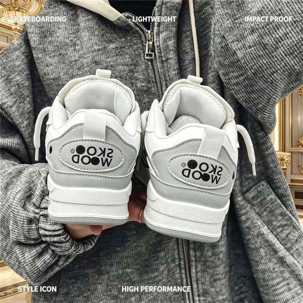 Cross 2026 Retro Platform Shoes: Non-slip, Height-Enhancing, Versatile Sneakers for Spring, Summer, and Autumn.
