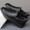 Mens Leather Loafers Non Slip Walking Flats Breathable Outdoor Slip on Casual Shoes for Male Work Office Driving Sneakers Big 48