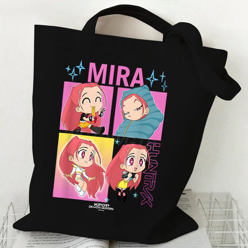 KPop Demon Hunters Student Everyday Versatile Shoulder Bag Fashion Demon Hunters Canvas Bag