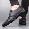 Comfortable Lightweight Men's Shoes Leather Handmade Breathable Soft Bot Casual Busin Commuting Sle round Toe Men Sneakers