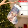 Christmas Decoration Fireplace Hanging Stocking 1pc Smart Deer with Wings-Christmas Stocking Holiday Party and Gift Bag