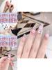 Handmade Cute Cartoon Bunny Pink Camellia Nail Art Creative Pet For Women Xs S M L Cream Hug Bunny Medium Wearable Style