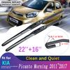 For KIA Picanto Morning 2011~2017 2012 2013 2014 2015 Front Windscreen Windshield Wipers Blades Car Wiper Blade Car Accessories