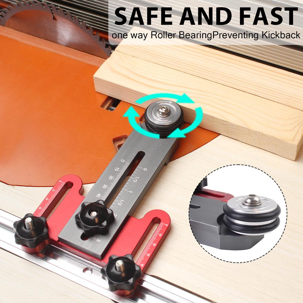 Woodworking Multi-purpose Feather Loc Boards Saw Table Pressing Feeder Guider Carpentry Safety Pushing Tools Aluminum Alloy