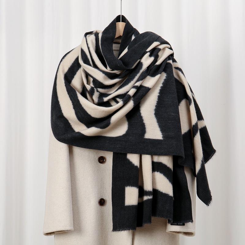 Big Love Boundless 70 New Autumn and Winter Skin-friendly and Warm Imitation Cashmere Printed Scarf Versatile Shawl