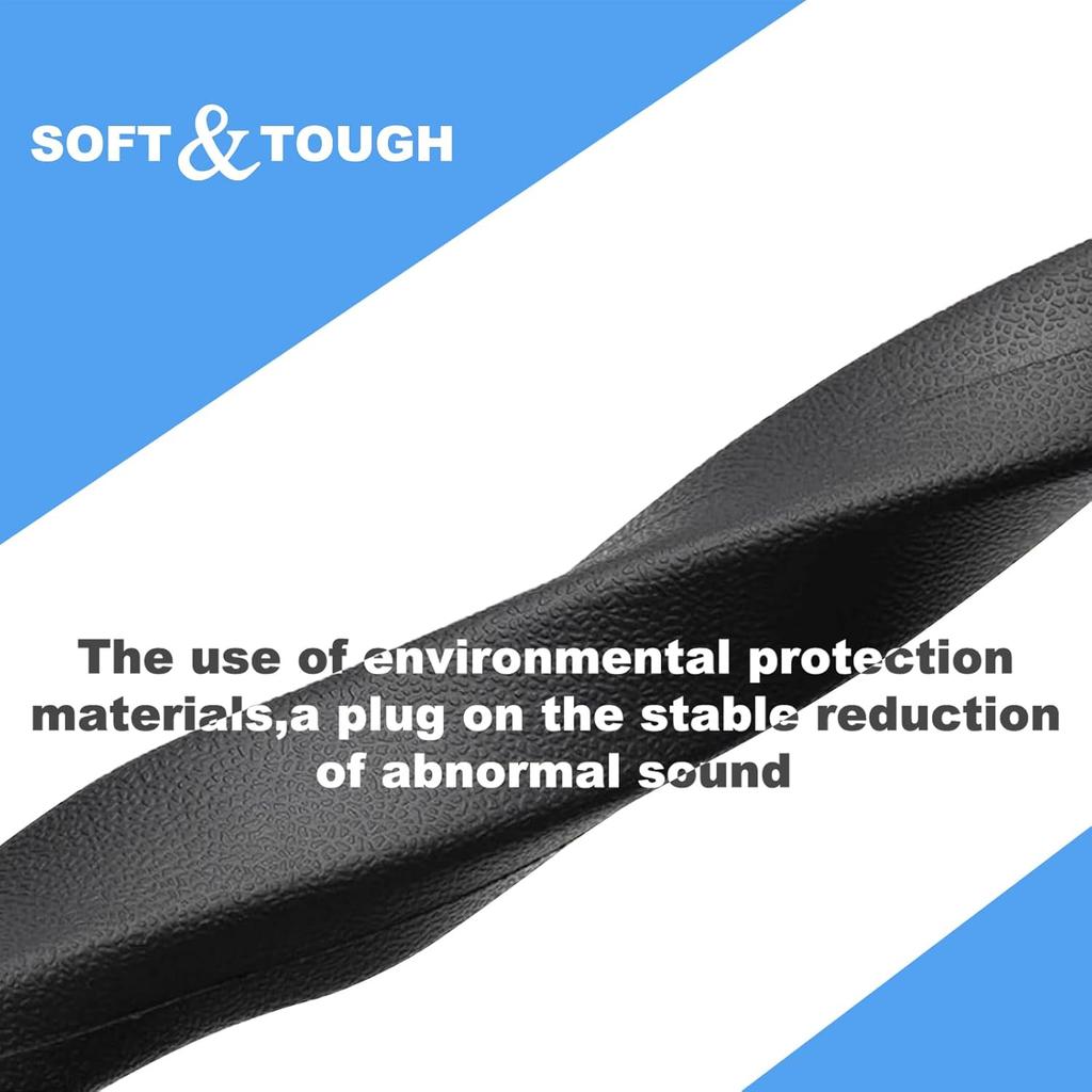 Elastic Car Seat Gap Filler Organizer (2-Pack) - Universal Fit For Car SUV Truck, Black Leather Texture, Prevents Items From Falling Between Seats,