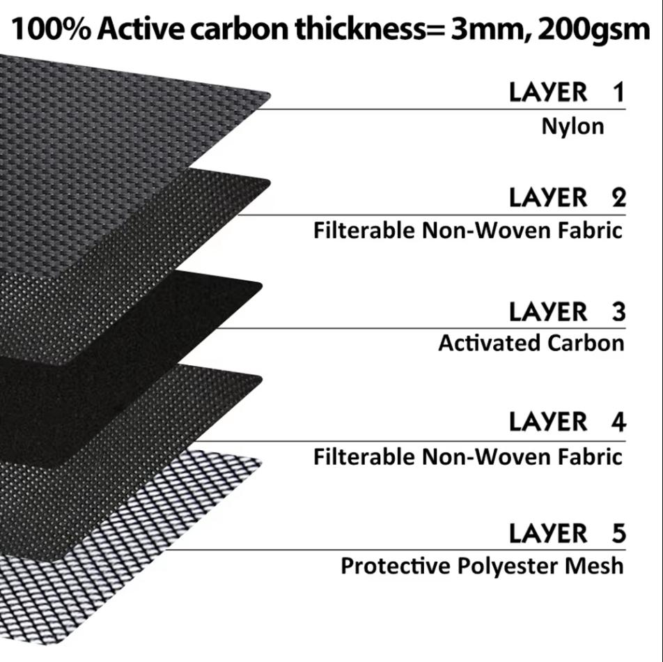 Large-capacity Combination Lock Activated Carbon Deodorant Bag Portable Pipe Bag