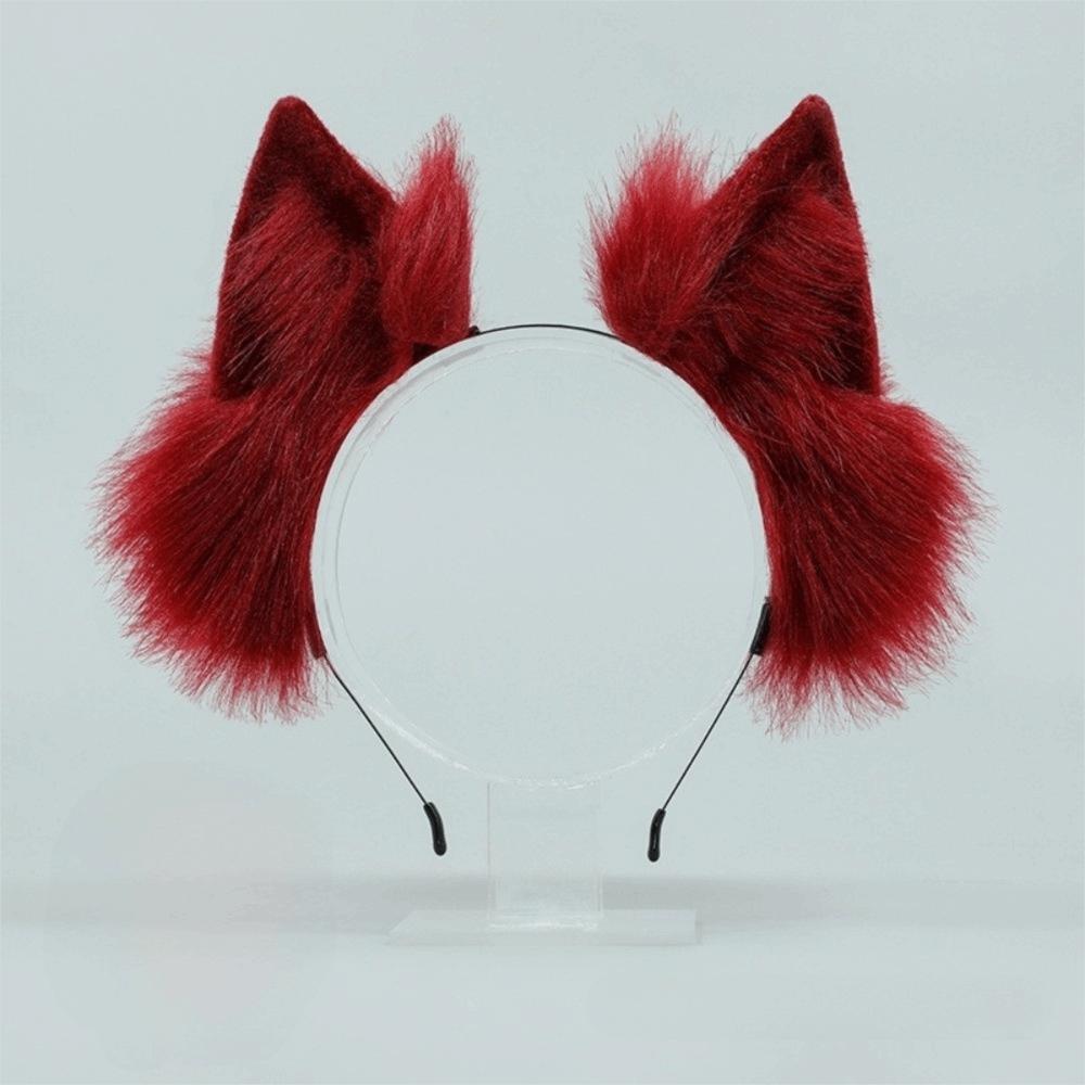 Faux Fur Cosplay Headwear Plush Animal Hair Hoop Kawaii Cat Ears Headband Anime