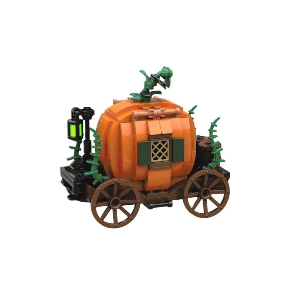 Halloween Pumpkin Building Set - Small DIY Construction Toy for Creative Play