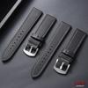 18mm 20mm 22mm 24mm Stitching Sports Watch Band Brown Genuine Leather Watch Strap Men's Steel Clasp Bracelet Universal Wristband