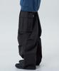 VENHIT Parasuit Nylon Cargo Pants Black