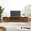TV Cabinet Smoked Oak 150 X 36 X 30 Cm Particleboard