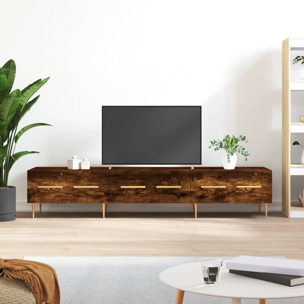 TV Cabinet Smoked Oak 150 X 36 X 30 Cm Particleboard