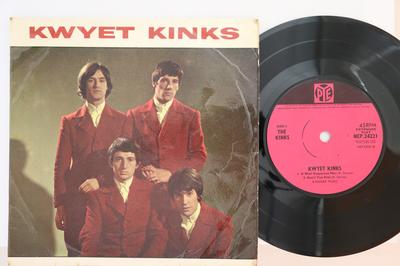 Płyta 7-calowa KINKS - Kwyet Kinks NEP24221 Pye Records 1965 UK Rock Używana