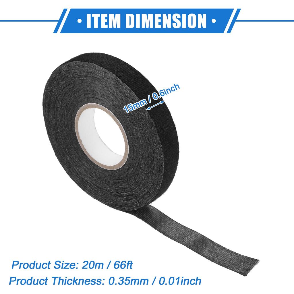 VekAuto Muffler Tape Motorcycle Muffler Heat Resistant Vantage Ekmani Exhaust Tape 2 Pcs 20m