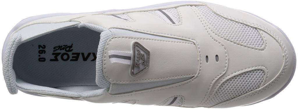 [Margo] Work Shoes, Resin Toe Cap, Reflective Material, Original "Fumerukun" (Step-on) Model, Creos Plus 810, Unisex Adult, White, 26.0 Cm