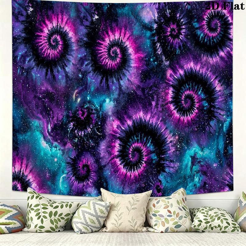 Tie-Dye Wall Tapestry Aesthetic Wall Hanging Printed Fabric Blanket Decorative Tapestries for Bedroom Living Room Home Decor