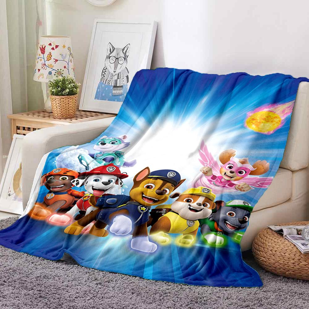 Paw Patrol Flannel Blanket Throw Blanket Soft Warm Sofa Bed Camping Home Decor Unique Christmas Gift C9211936