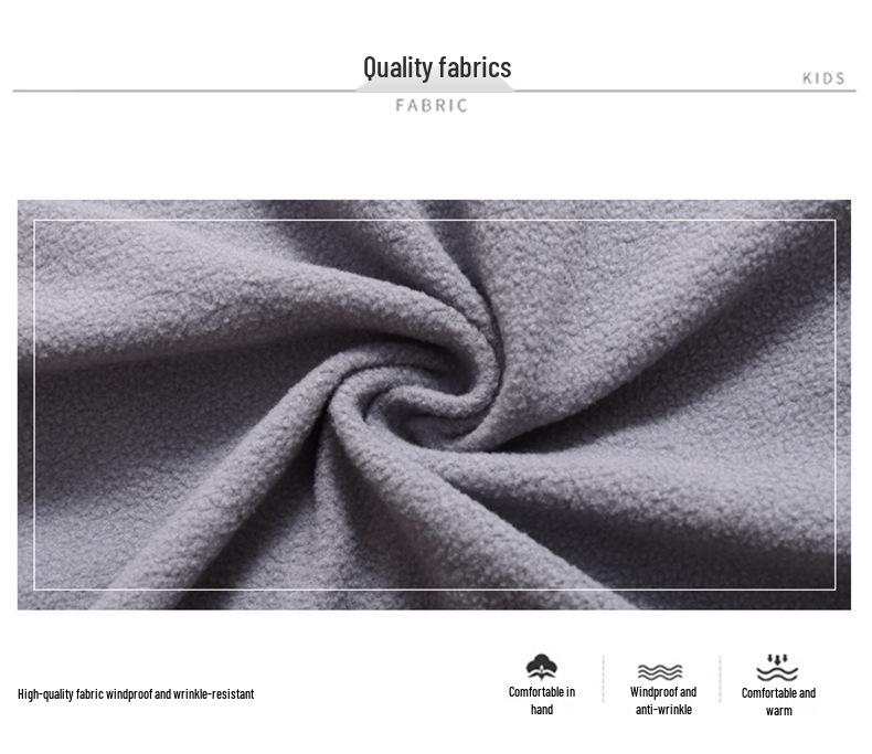 Autumn/Winter College Style Children's Fleece-Lined Down Vest: Warm and Thick for Boys and Girls.