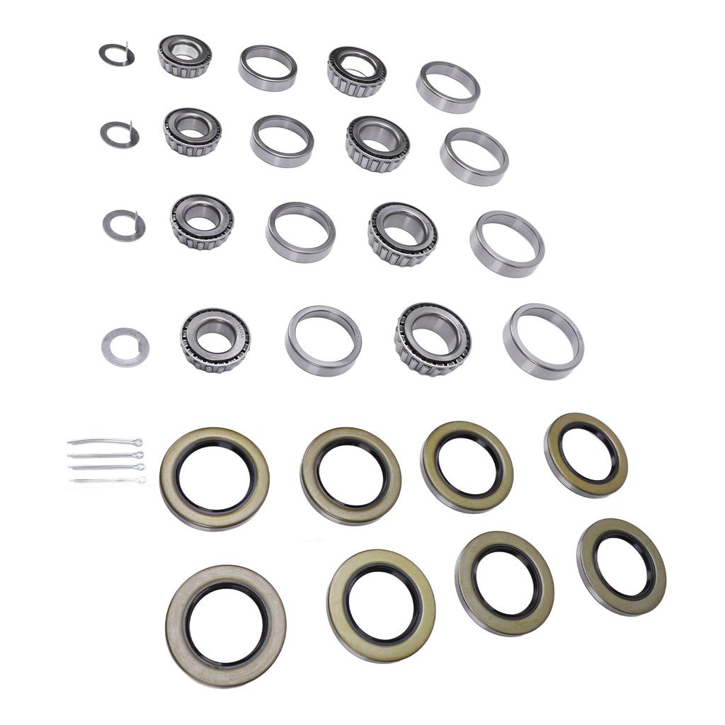 Zestawy łożysk osi przyczep łodziowych 25580 14125A do osi tandemowych od 5200 do 7000 funtów, 4 zestawy