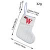 Embroidered Christmas Socks Alphabet Christmas Tree Pendant  Christmas Tree