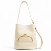 Large Capacity Bucket Tote Bag Women With Snap External Pocket Streetwear Shoulder PU Leather