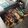 Chess Pattern Carpet Mat Rug King Queen Rook Bishop Knight Pawn Theme Game Living Room Area Rug Protection