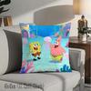 Cushion Covers For Bed Pillows Kawaii Spongebobs Decorative Pillowcases Home And Decoration 45X45 Cushions Cover Fall Decor Sofa