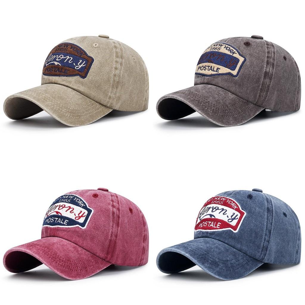 Stylish Korean Cotton Washed Baseball Cap For Men Women With Adjustable Size Sun Protection Features