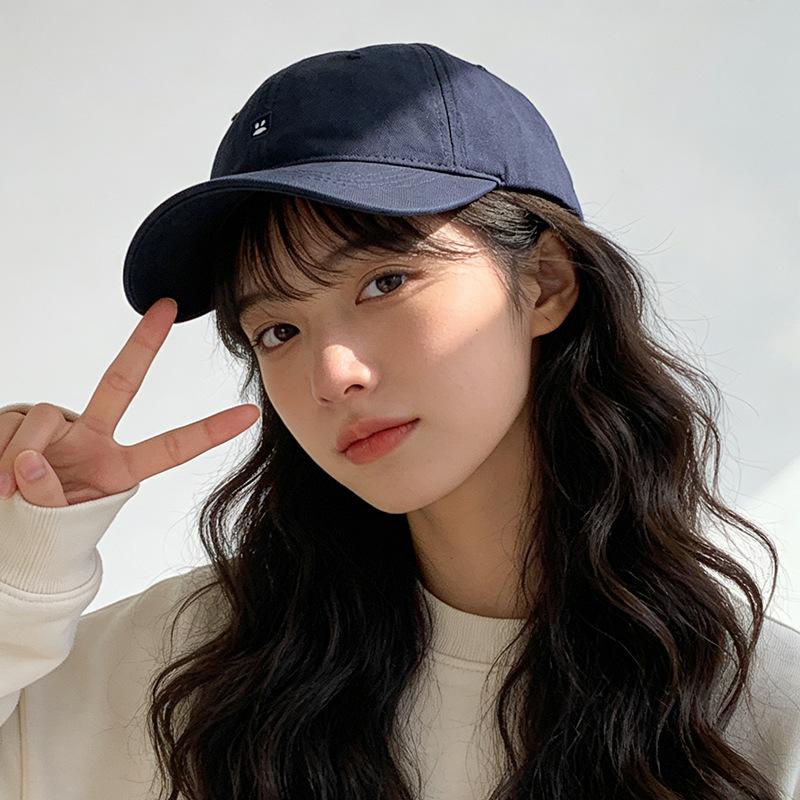 Versatile baseball cap Women's wide-brimmed soft-top cap Small sunscreen visor