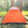 Outdoor 4 People Oxford Cloth Waterproof Tent Shelter for Camping  Travel Orange