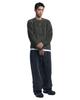Nomaenyueol Cropped Hairy Knit - Khaki