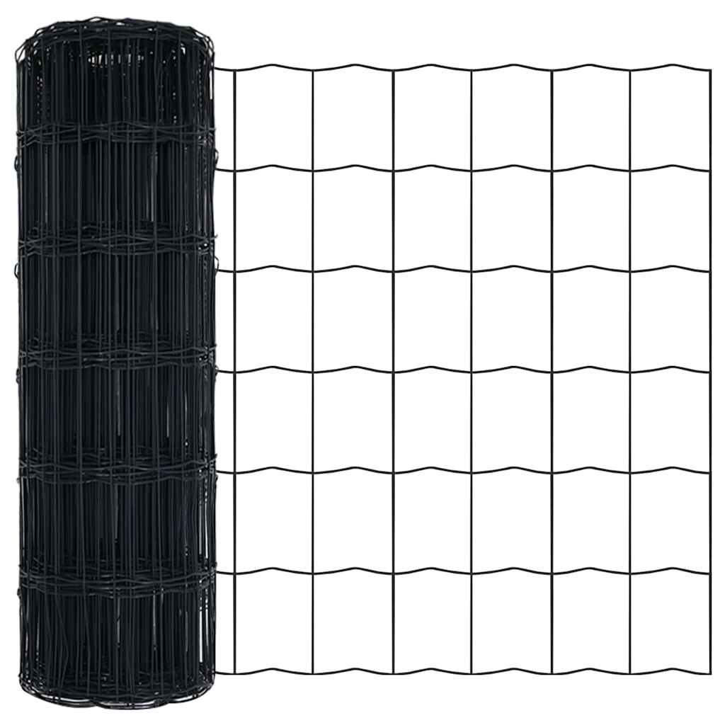 Euro Fence Gray 0.6 X 10 M PVC Coated Iron