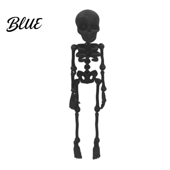 Poseable Skeleton Toy 3D Printed Refrigerator Magnet Figurine with Decoration Movable Joints Halloween Gothic Fridge Magnet