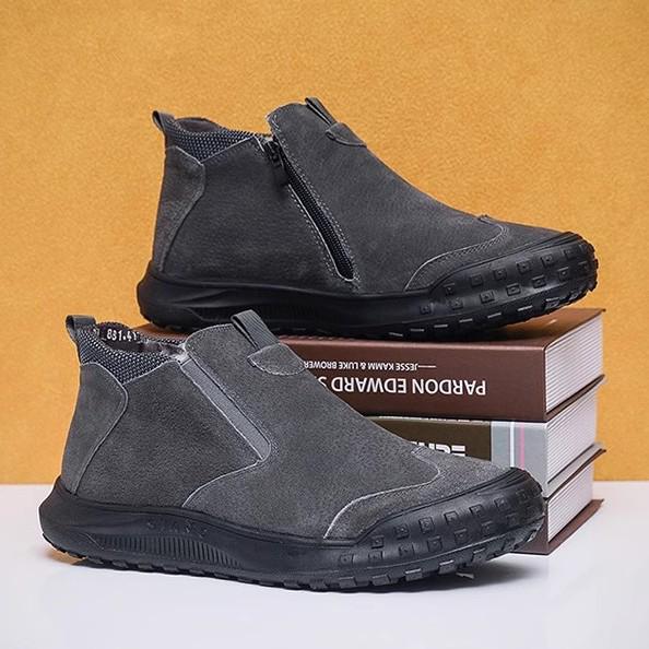 Men’s Winter Snow Boots: Trendy, Warm, Non-Slip, Plus Velvet, Thick Casual Cotton Shoes