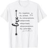Love Never Fails 1 Corinthians 13 Christian Verse T-shirt