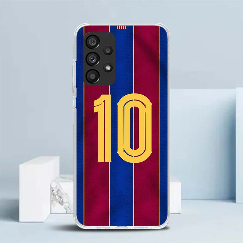 FootBall Number 7 10 30 Soft Cover for Samsung Galaxy A17 A37 A57 A16 A26 A36 A56 A15 A14 A55 Phone Case A13 A53 A25 A35 A24 A34