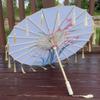 70cm Classical Oil Paper Umbrella Handheld Tassel Umbrella Silk Fabric Tassel Umbrella  for Women