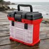 Lure Storage Organizer Hand Carry Handle Portable Tackle Box Easy To Organize Multi Tray