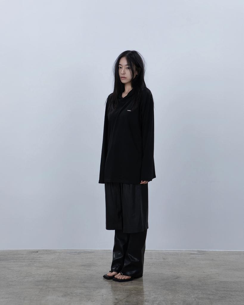 Fluid Sheer Hoodie [Black]