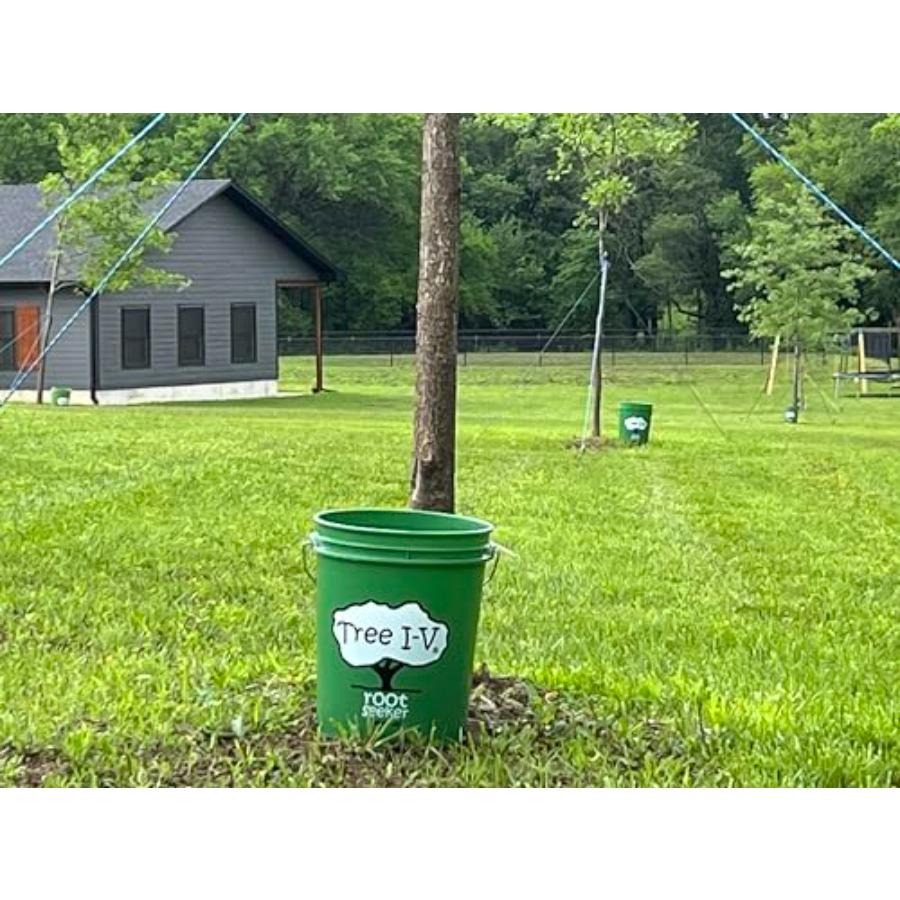 Tree I-V 6-Pk Original Base Root Feeder Watering System - Durable Self-Supported 5-Gal Reservoir with No-Hands Filling - Water