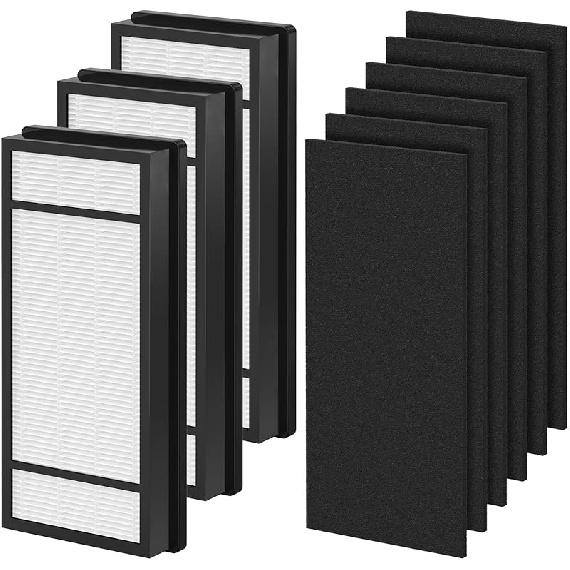4 Packs HRF-H1 HRF-H2 True HEPA Replacement Filter H Compatible with Honey-Well HPA050 HPA150 HPA060 HPA160 HHT055 HHT155 Air Cleaner Purifier with 8