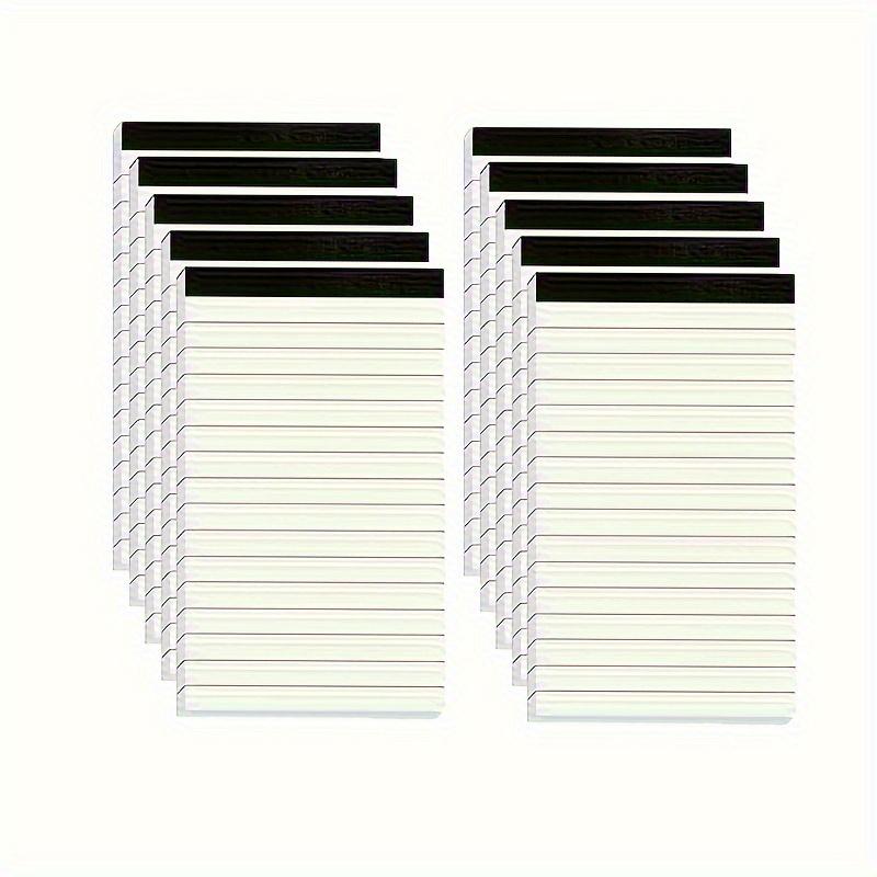 10 stk Premium Linjerte Notisblokker - 3 x 5 Tommer Bærbare Skriveblokker med 30 Ark Hver Holdbare Memoer for Uanstrengt Notattaking - Ideell for Studenter