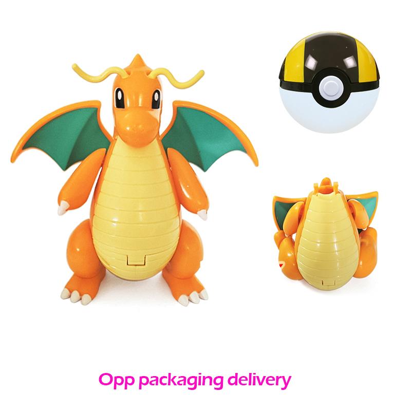 18 Style Pokemon Figures Playthings Elf Monsters Ball Figure Pikachu Gengar Pokeball Dragonite Snorlax Pokeball Action Figures Gift