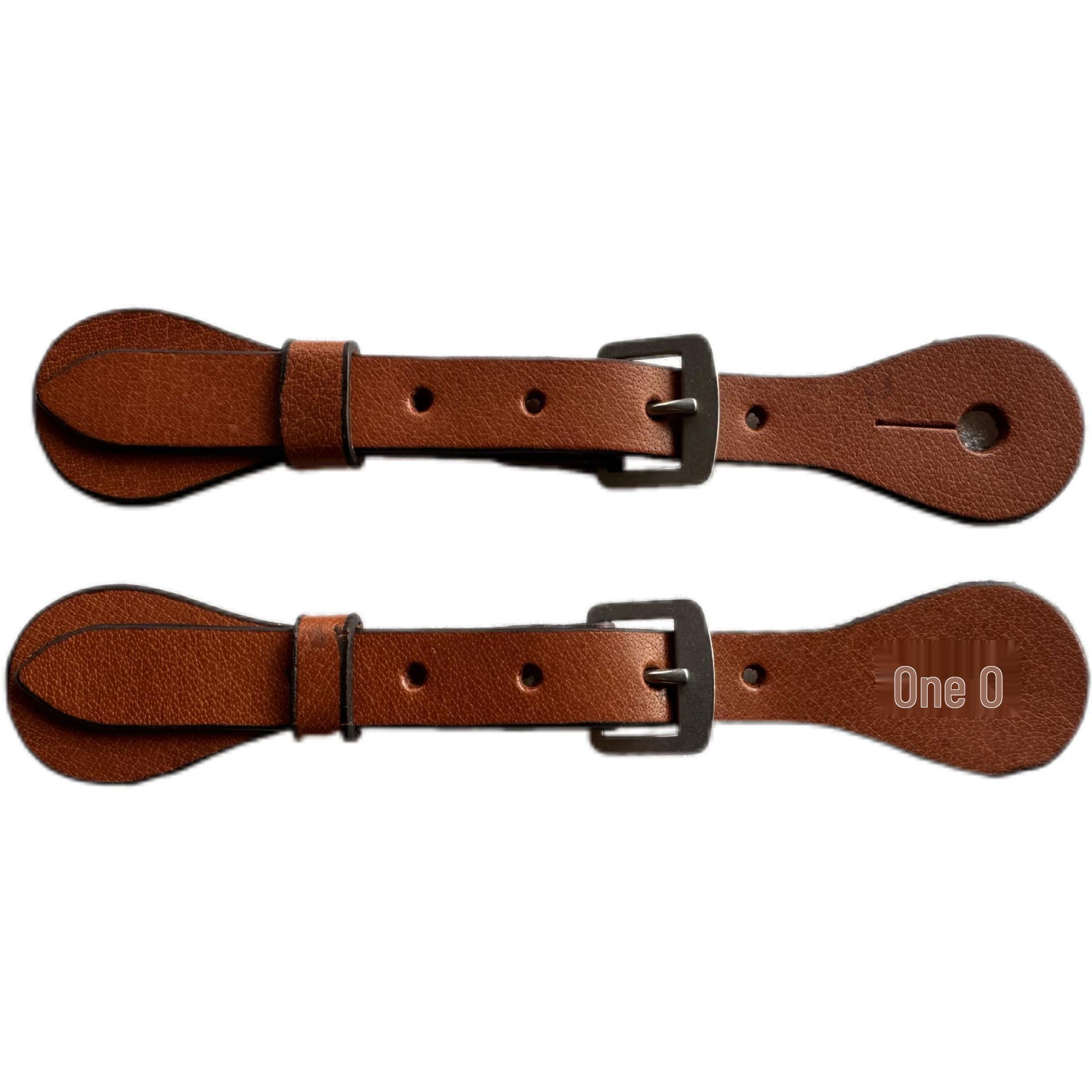 

Brown Leather Adjustable Spur Straps for Equestrians Other