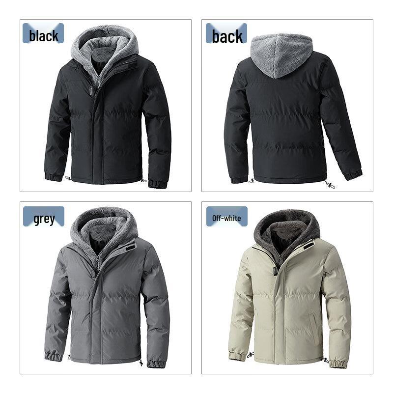 ROMON Men's Hooded Padded Jacket