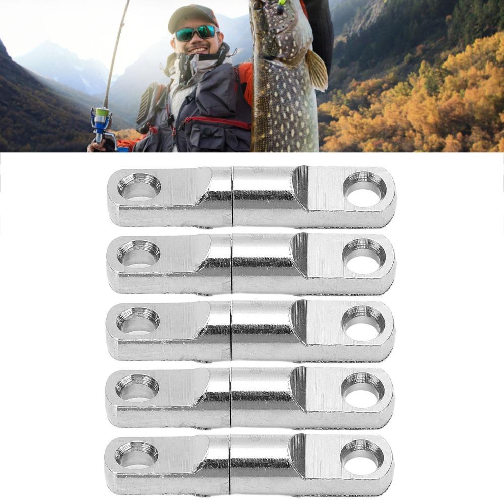 15PCS Durable Stainless Steel Fishing Swivels Heavy Duty Column Bearing Swivels 360° Swivel Connectors Saltwater Fishing