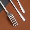 5 Pcs Appetizer Dessert Forks Stainless Steel Salad Fruit Tasting Forks Multi-functional